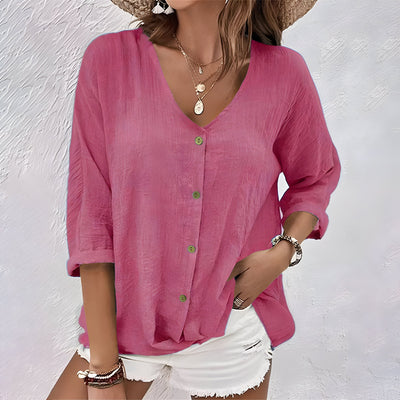 Mira – Summer V-Neck T-Shirt
