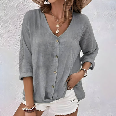 Mira – Summer V-Neck T-Shirt