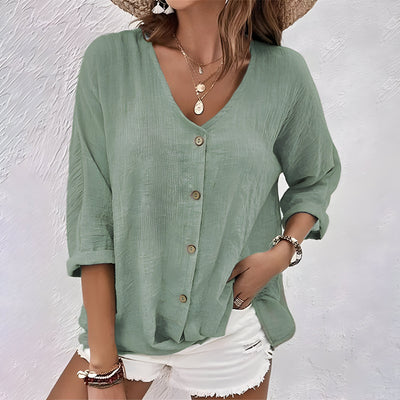 Mira – Summer V-Neck T-Shirt