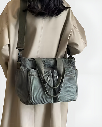 isabella™ Corduroy Utility Tote Bag