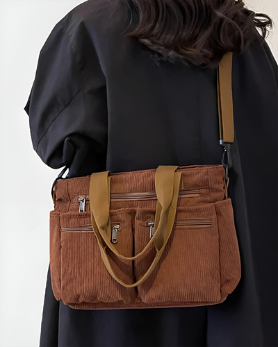 isabella™ Corduroy Utility Tote Bag